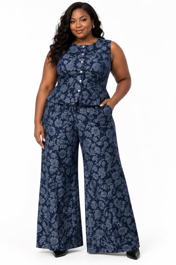 Dark Denim Print 2PC