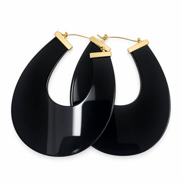 BlK U Shape Earrings