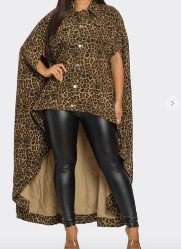 Animal Print Cape