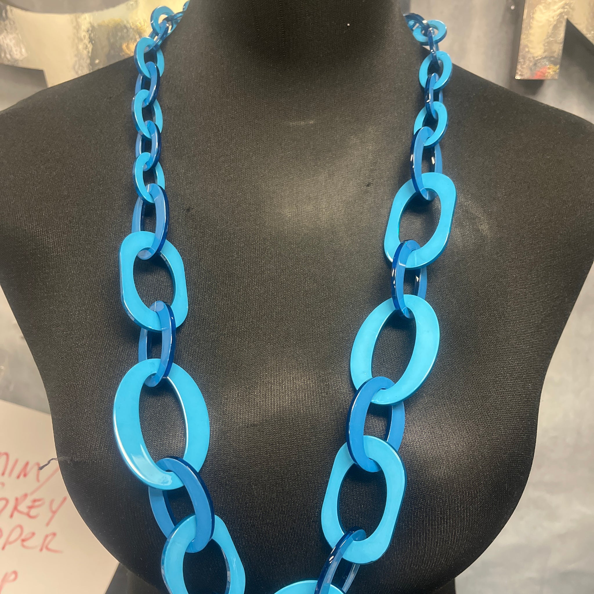Acrylic Link Necklace Set