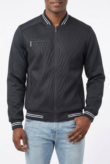 Mens blk  Ribbed Jacket