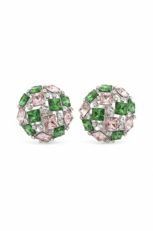 Round JEWELED Clip-ons