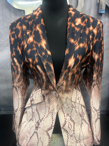 Reptile Print Blazer