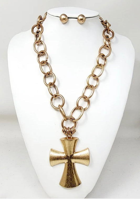Cross Chain Necklace