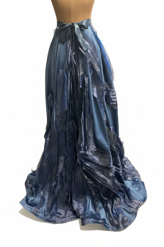 Custom Blue Maxi Skirt