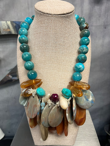 ACRYLIC/Marble Necklace