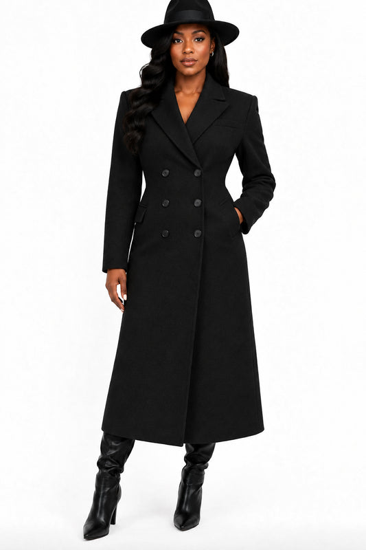 Wool Blend Trench Coat