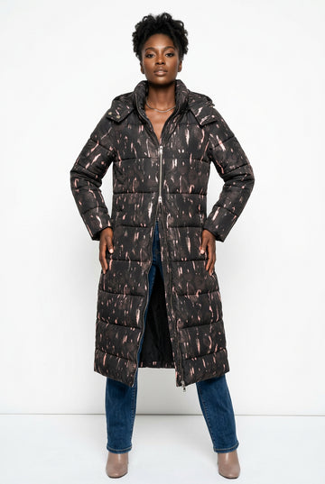 Black/Pink Puffer Jacket