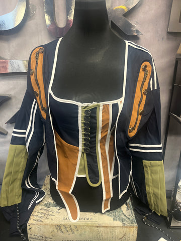Navy/Tan 2PC Top