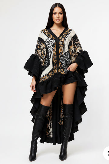 Black/Gold Paisley Dress/Top