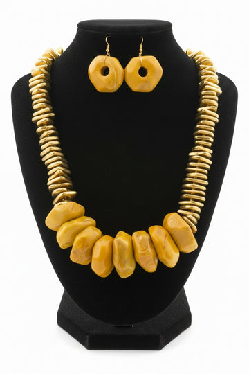 Gold/Mustard Necklace Set
