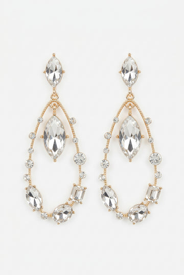 Gold Tear Earrings