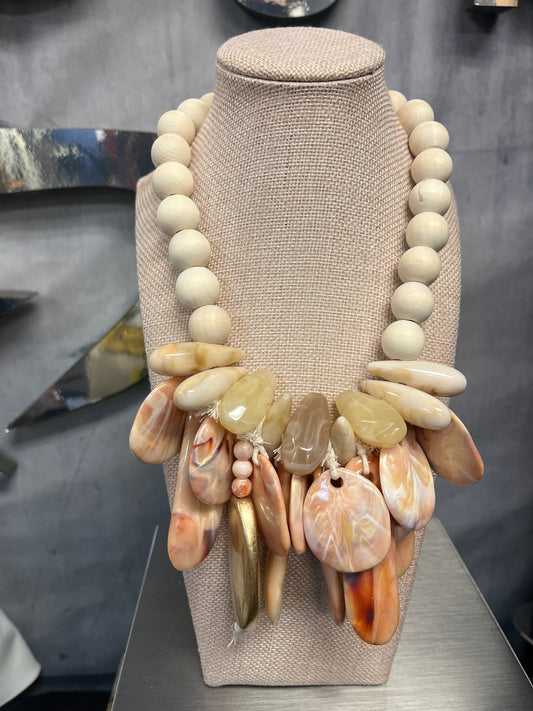 ACRYLIC/Marble Necklace