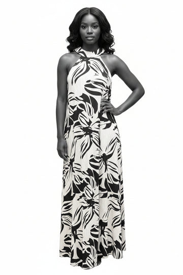 BLK/WHITE SUNDRESS