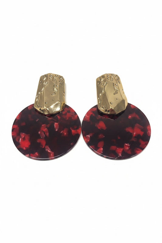 Round Acrylic Earrings