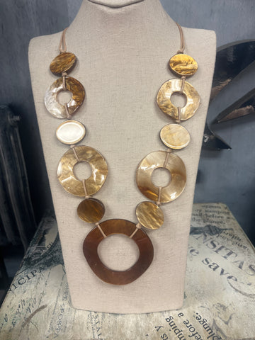 Acrylic Circle Necklace