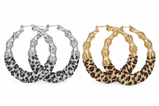 Animal Hoop Earrings
