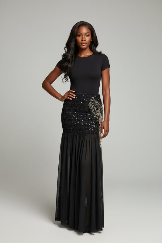 Black Custom Skirt