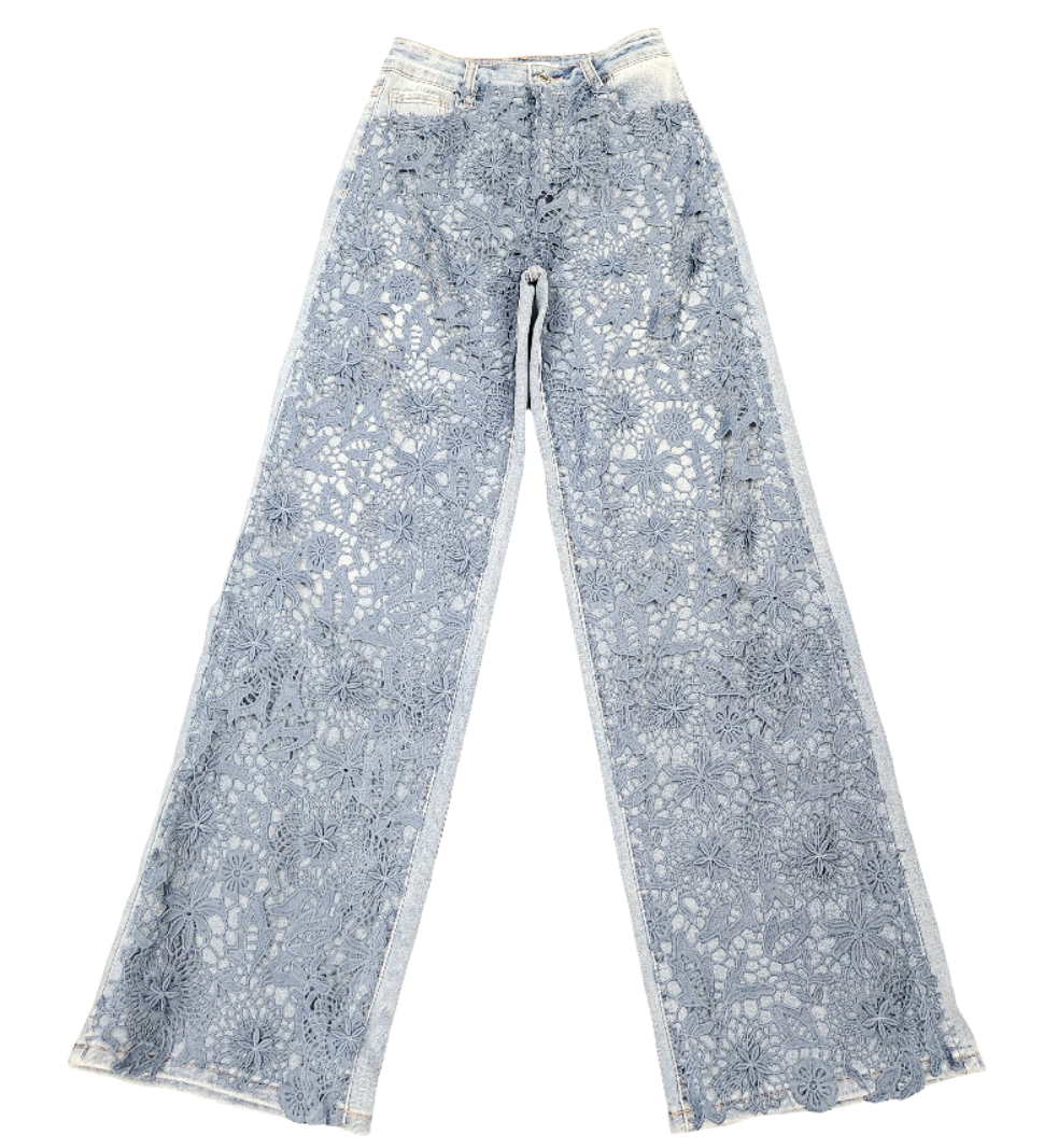 Total Lace Denim Jeans