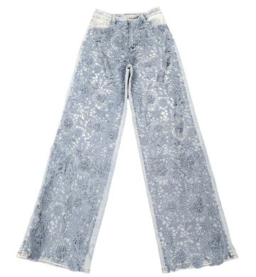 Total Lace Denim Jeans