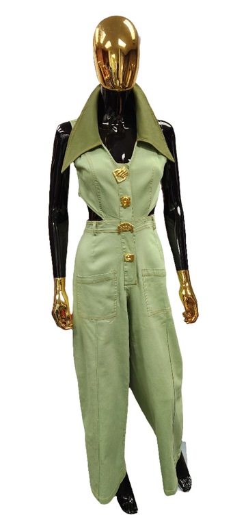 2-Tone Green Jumper