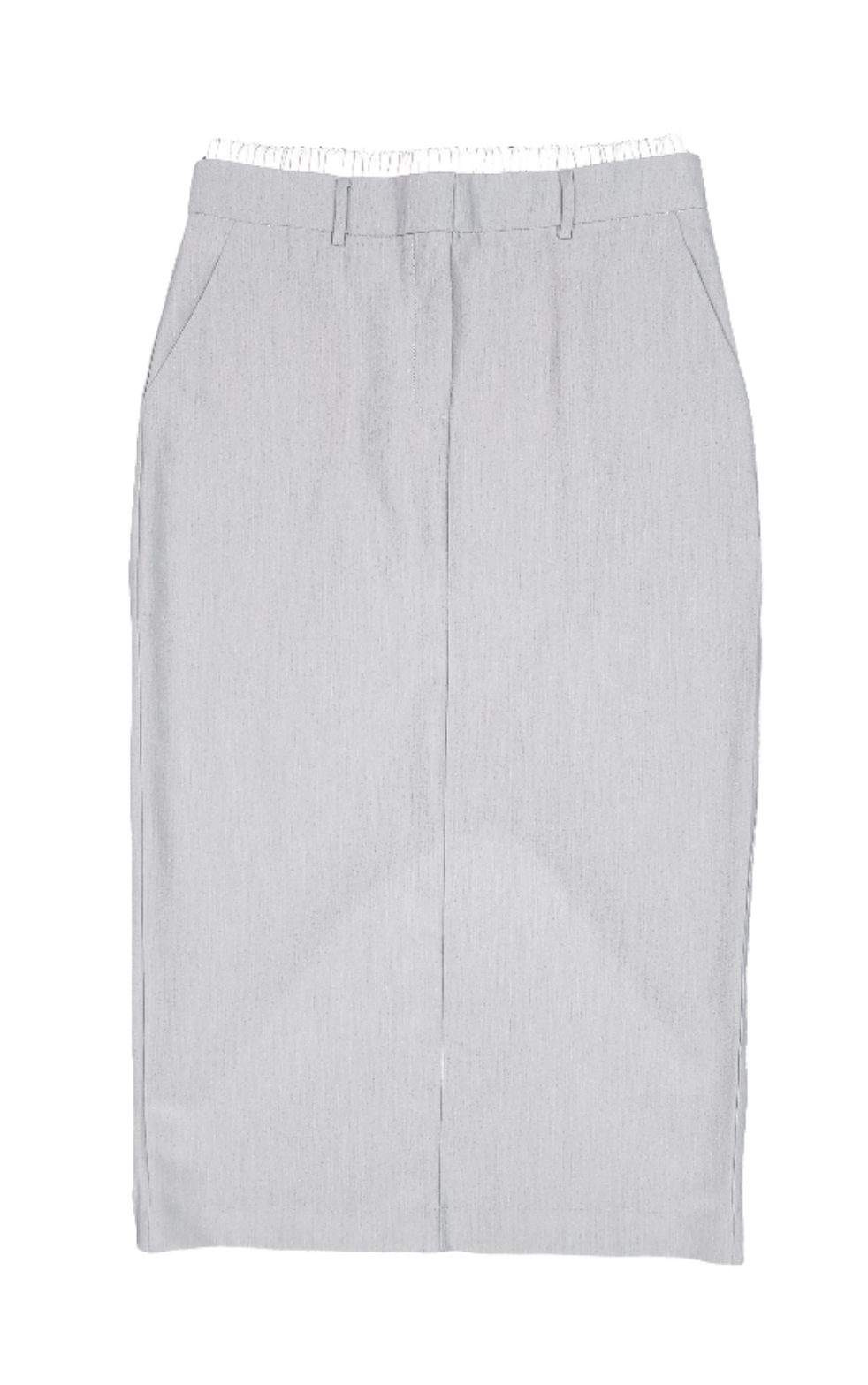 Grey Pencil Skirt
