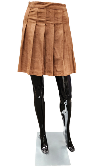 Brown Ultrasuede Skirt