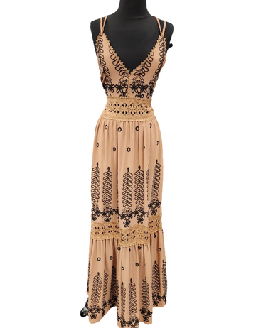 TAN  BOHO STYLE MAXI