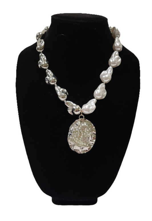 Pearl/Pebble Necklace