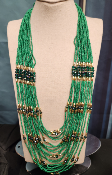 Green Beaded Necklace
