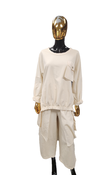 Cream 2PC Set
