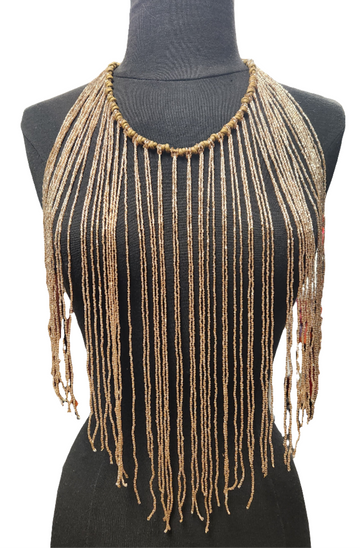 Champagne Fringe Necklace