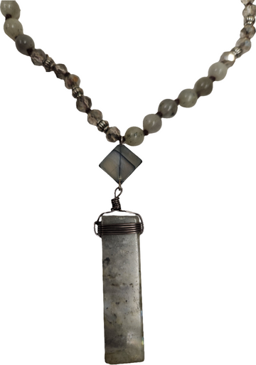 Grey Beaded Necklace