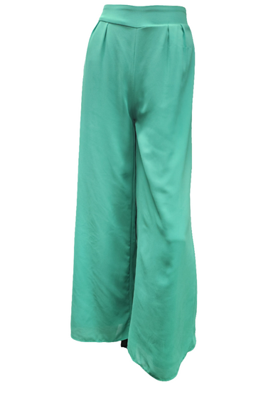 Green Wide Leg Pants