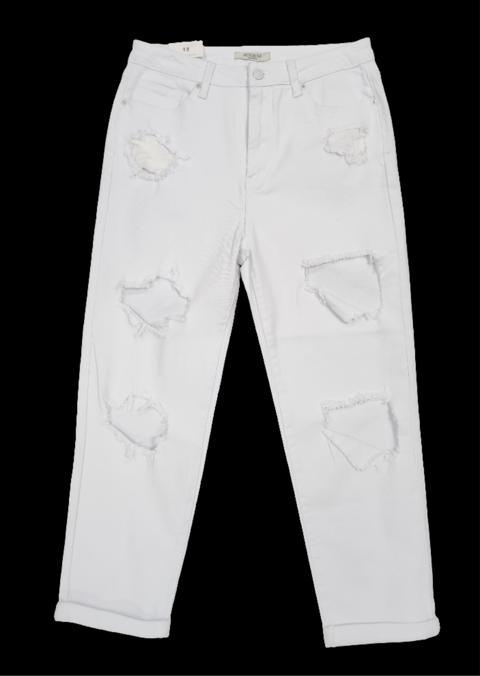 White AB Boyfriend Jeans