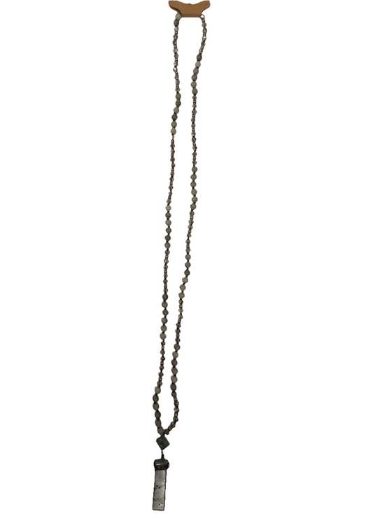 Grey Beaded Necklace