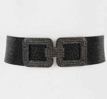 Black Bling Belt