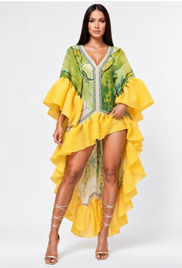 Green/Yellow Top/Dress