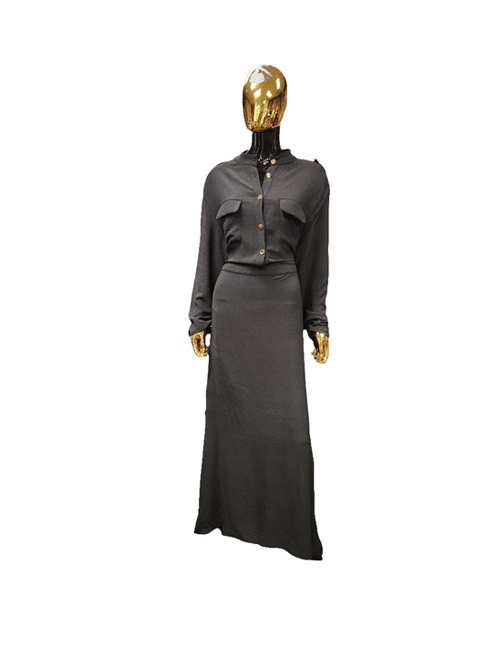 Belted Maxi Dress