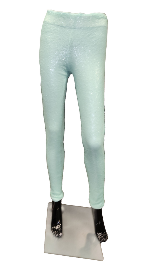 Mint Sequin Pants