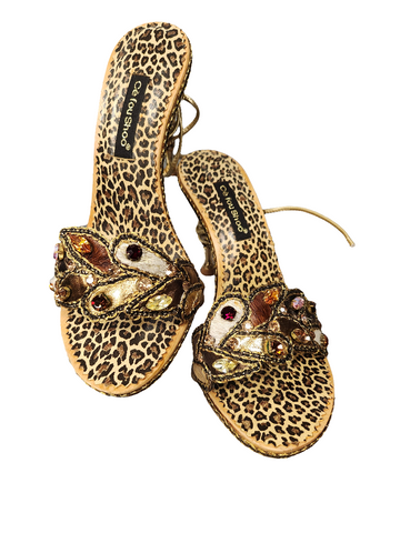 Ce' Foushoo Sandals w/Animal Print