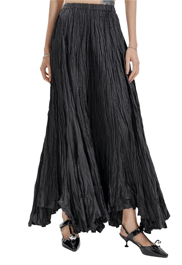 Silk Crinkle Skirt
