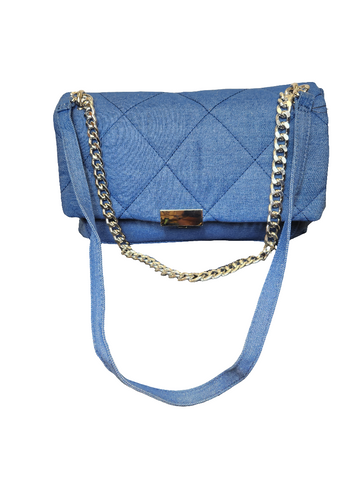 Denim Quilted Handbag