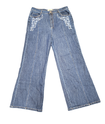 Dark Denims w/Blue Embroidery