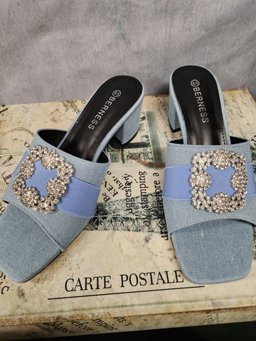 Denim Mule