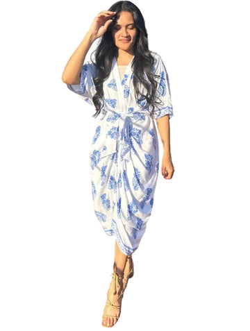 BLUE/WHITE SUMMER DRESS