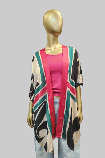 Short Multi Color Duster By Umgee