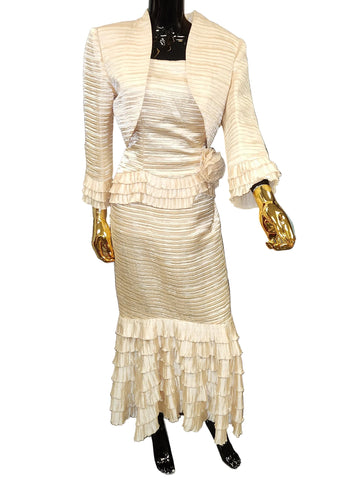 Creme Dress w/Jacket