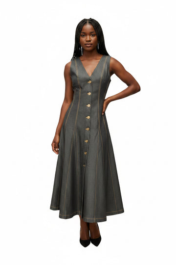 Black Denim Dress