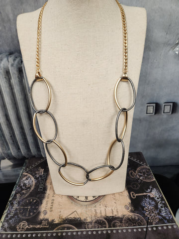Gold/Silver Loop Necklace